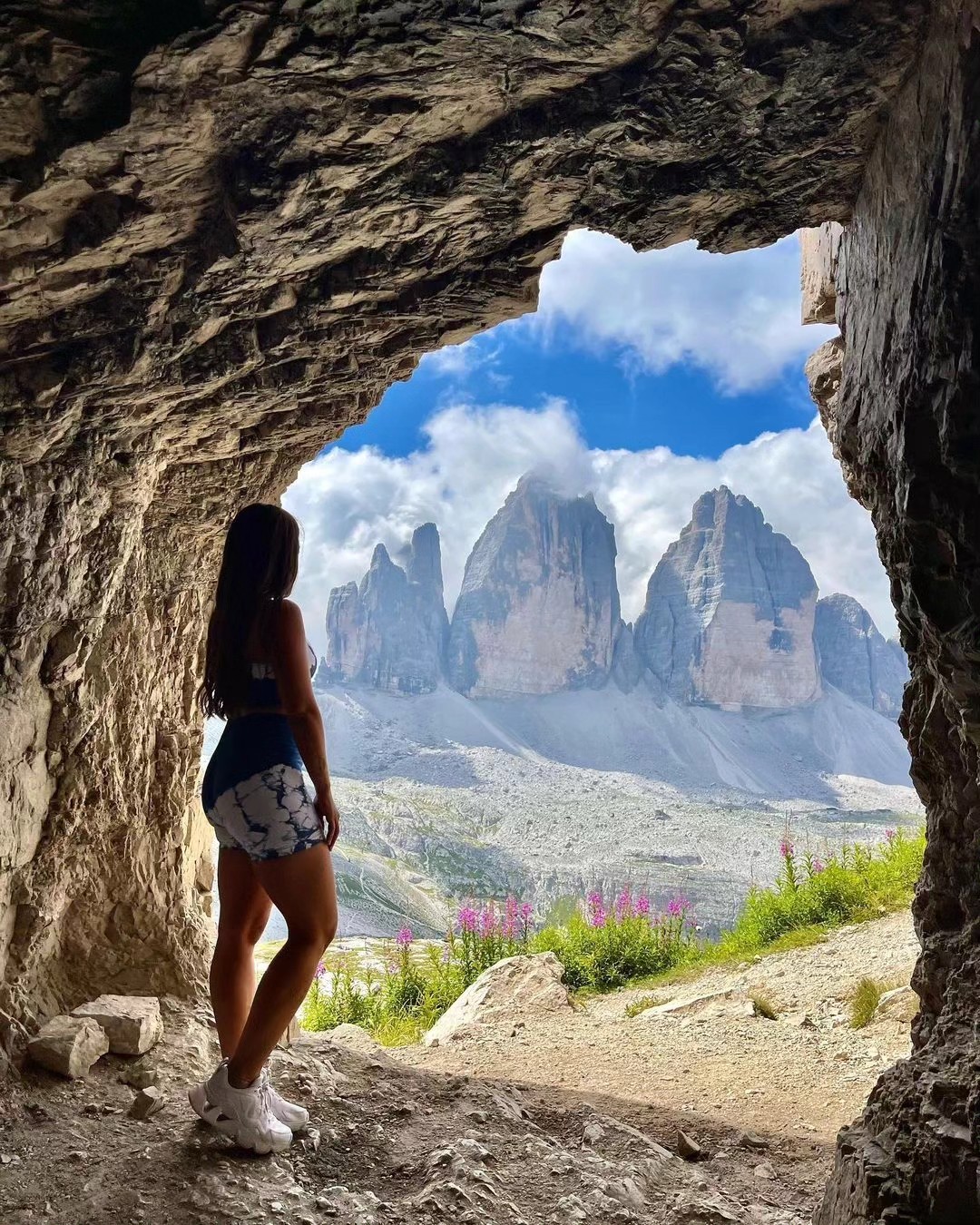 Mirador en los Dolomitas