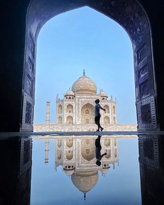 Taj Mahal al amanecer