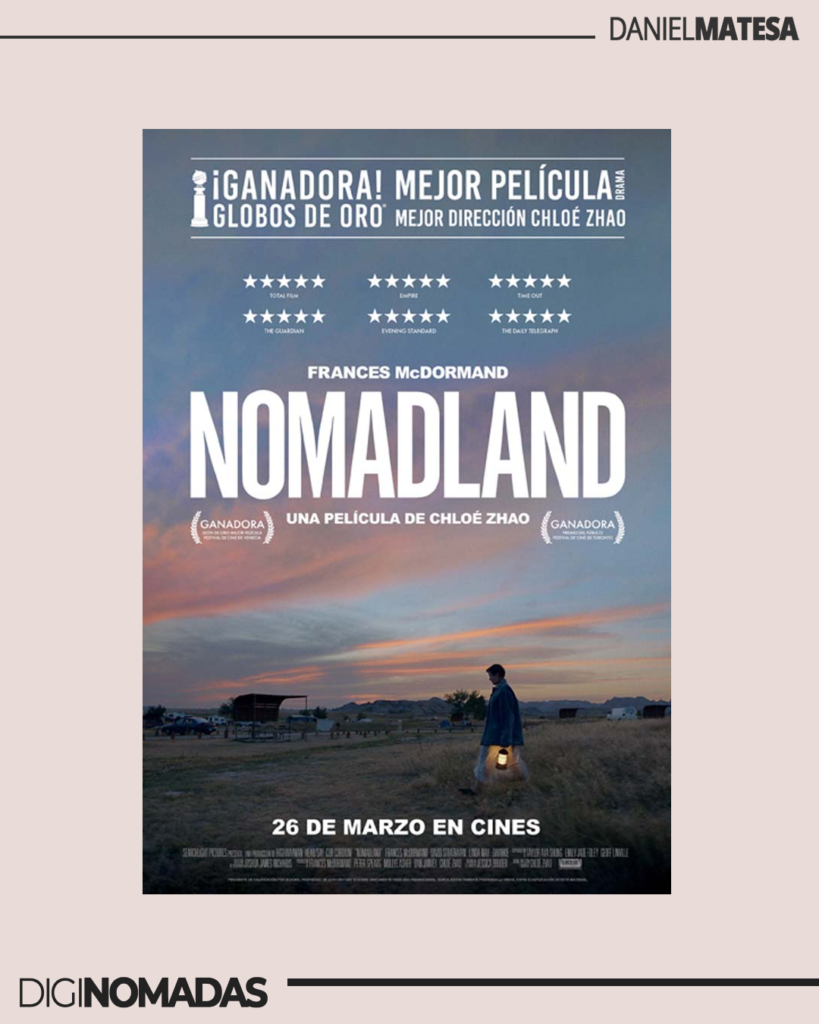 Nomadland - película viajera ganadora del oscar's 2021