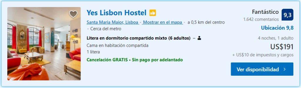 Yes Lisbon Hostels Portugal