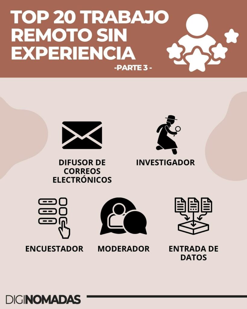 TRABAJO REMOTO SIN EXPERIENCIA
