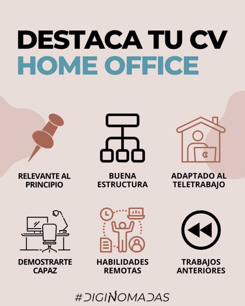 Consejos para destacar tu curriculum home office